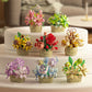 8PCS Flower Building Blocks Set Mini Potted Plants and Succulents Toys