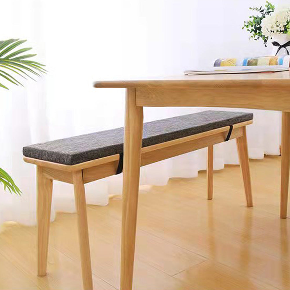 Long Bench Cushion with Ties for Dining Window Bench