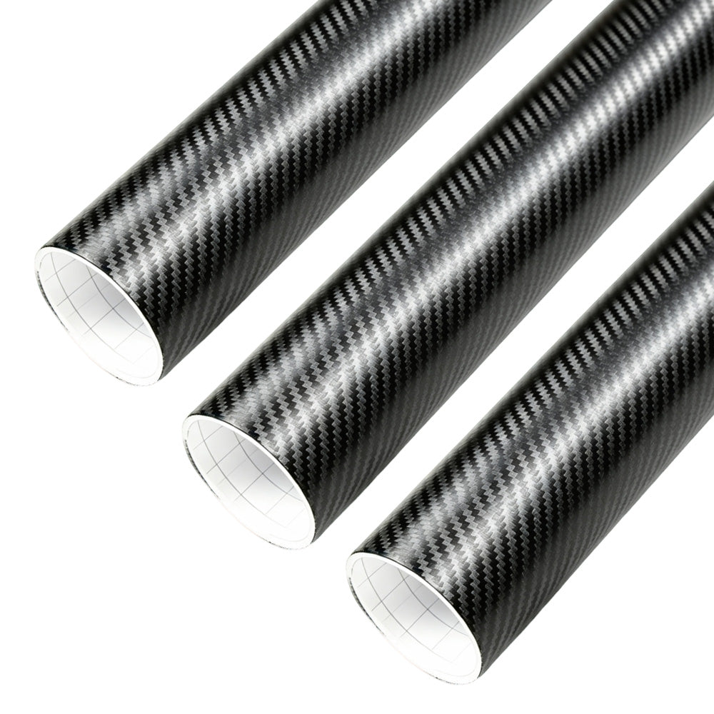 3X Self Adhesive Black PVC Car Color Change Vinyl Wrap Film Sticker-Style 1
