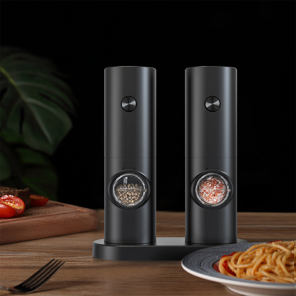 4Pcs Electric Salt And Pepper Grinder Set Automatic Salt Pepper Grinder Mill