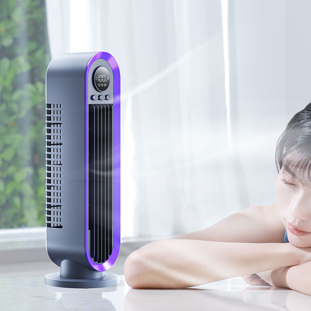 Household Desk Tower Bladeless Electric Fan With Timmer And 3 Speeds