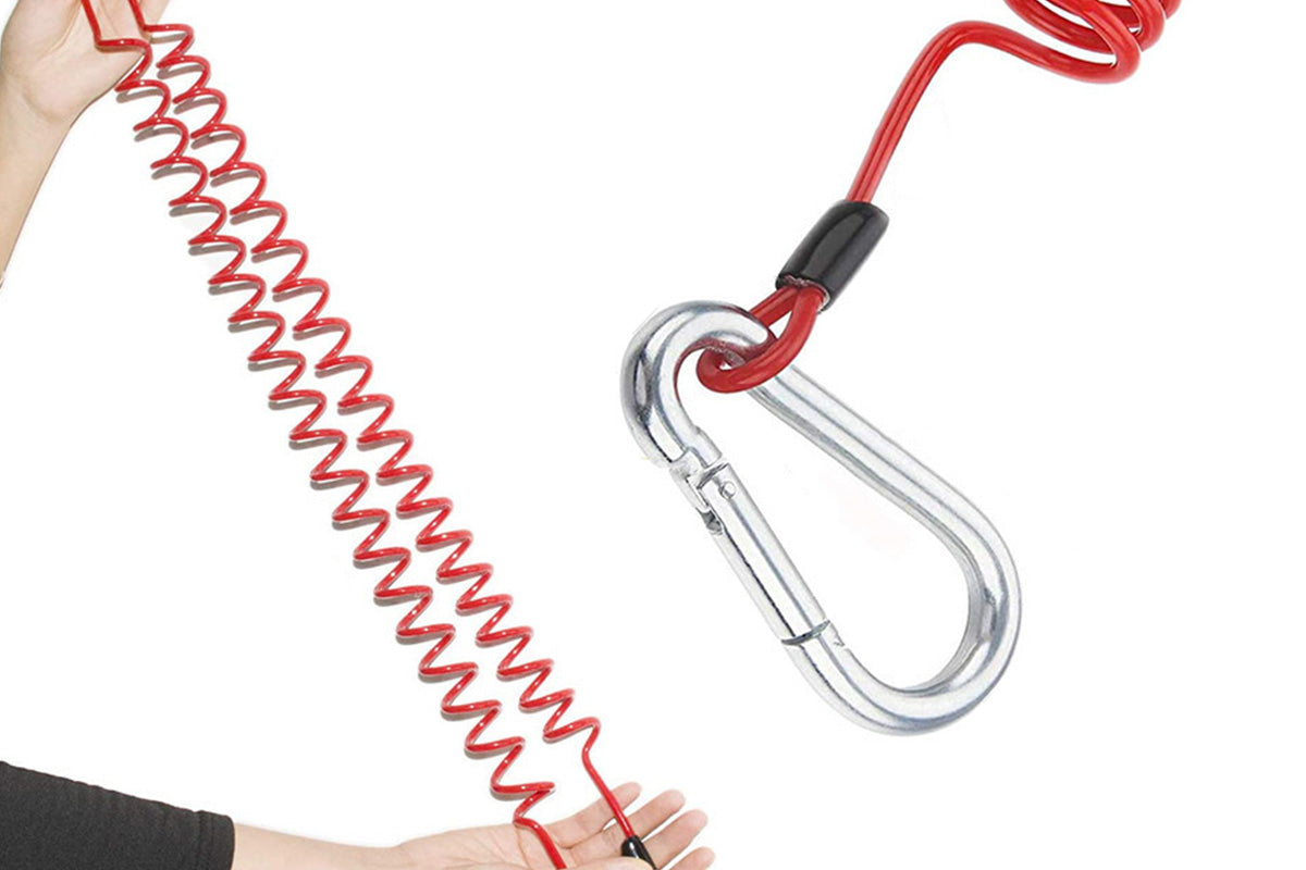 4FT Breakaway Trailer Cable Stainless Steel Safety Brake Cable with Spring
