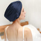 100% Silk Bonnet Sleep Cap for Women Hair Care Adjustable Knotted Turban Hat