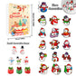 24 Days Count Down Calendar Christmas Shoe Charms Xmas Gift