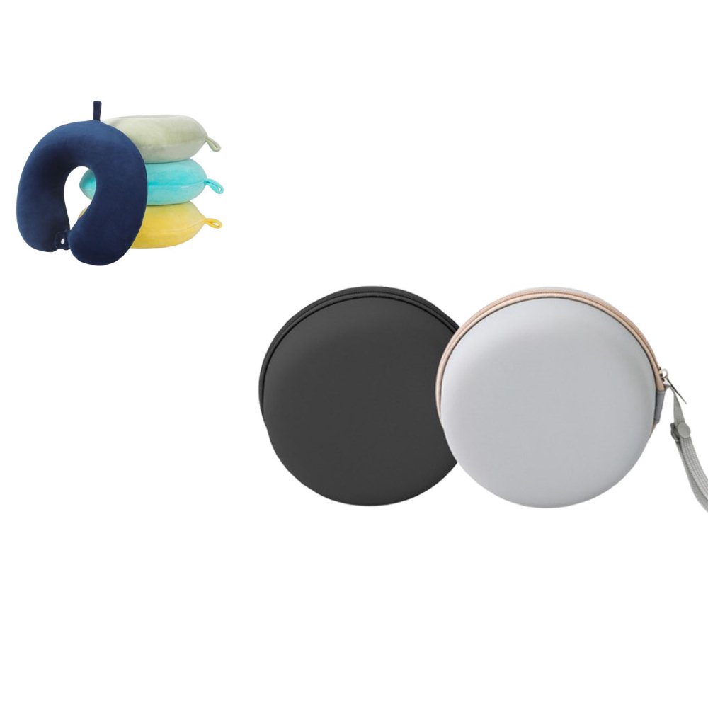 Round U-shaped Pillow Storage Bag with Handle