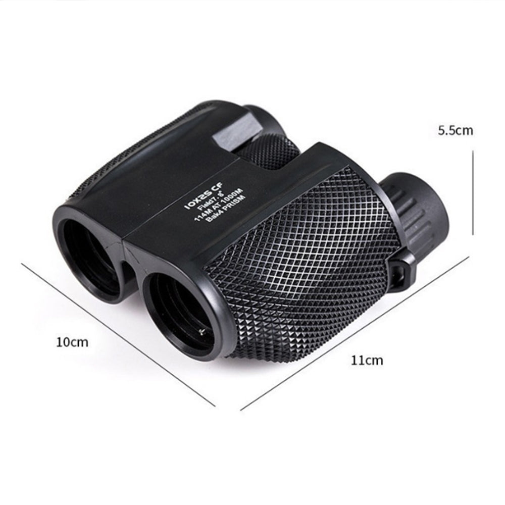 2Pcs Compact 10X25 Binoculars Night Vision Telescope for Outdoor Travel