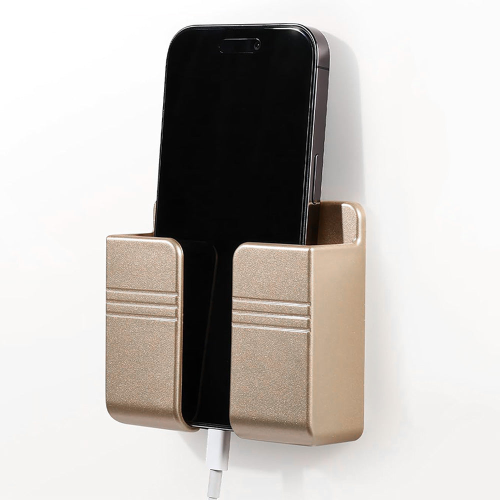 2 Pack Wall Mount Phone Holder Peel and Stick No Tools for Dorm Bedroom RV
