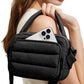 Crossbody Bag Lightweight Down-Feel Large Capacity for Commute Travel Sports