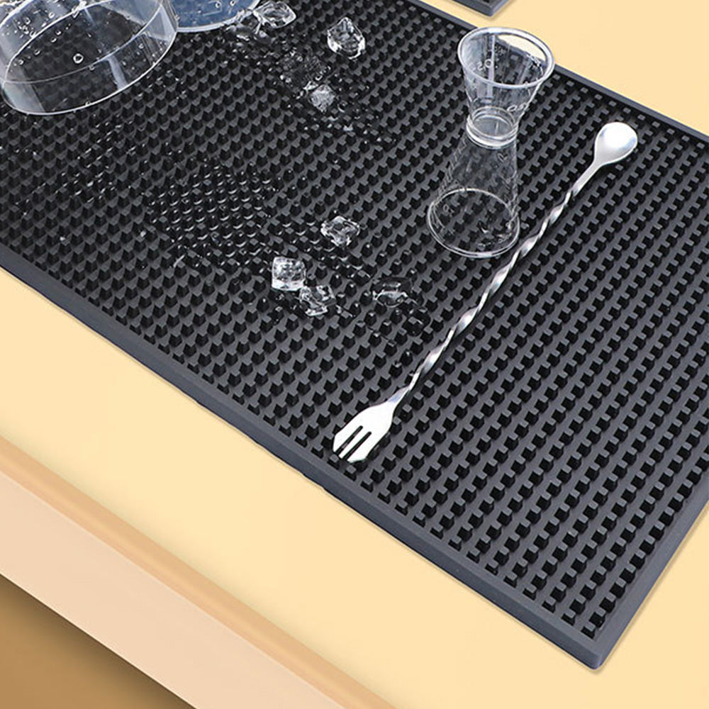 Bar Mat Non Slip Drying Mat for Countertops 45x30cm PVC Bar Service Mat for Home Bar