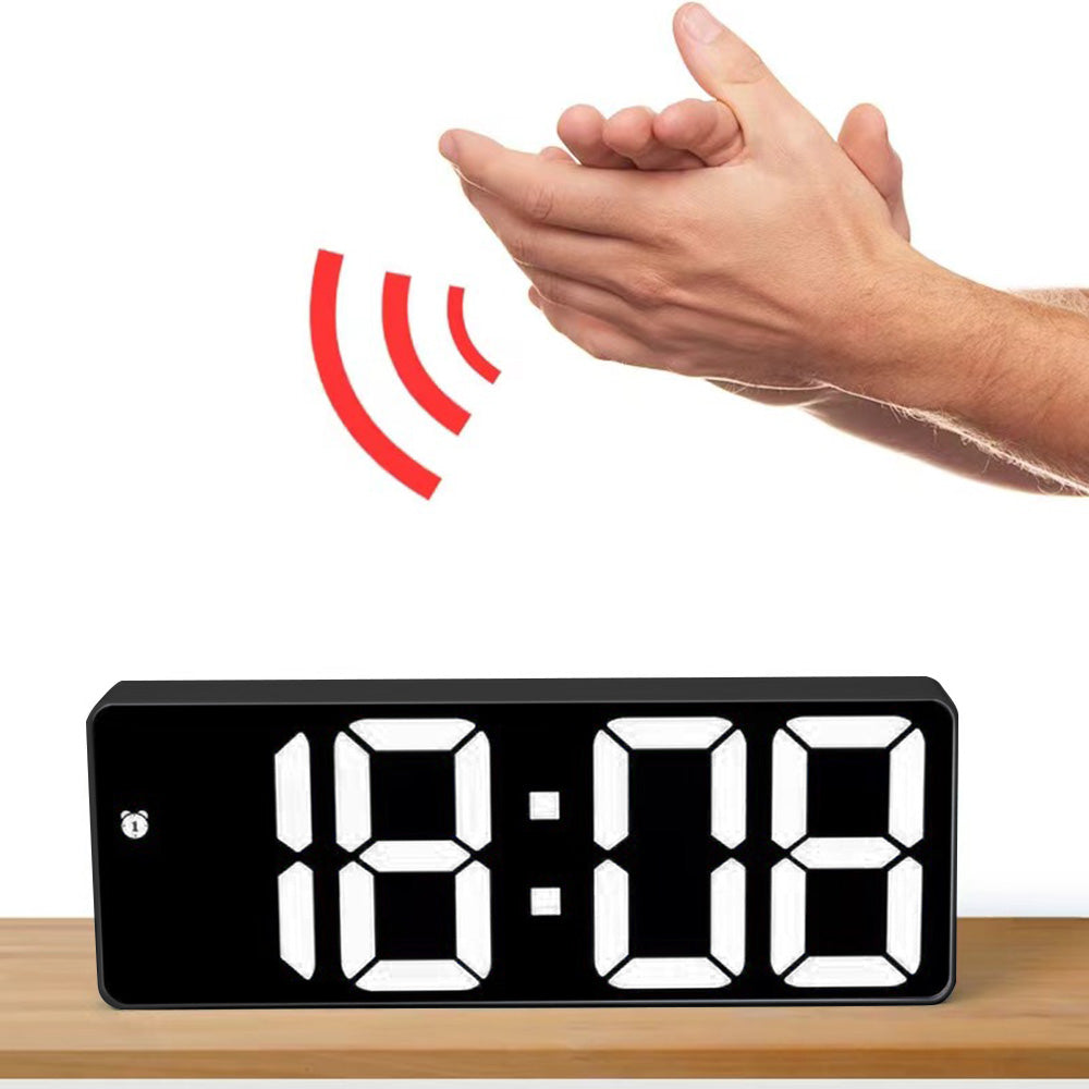USB LED Digital Desk Alarm Clock with Temperature Date and 3 Alarms