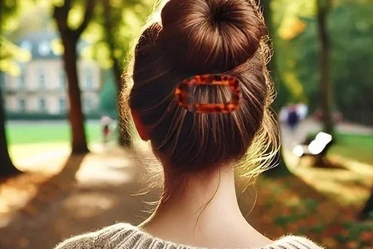 4-Piece Flat Hair Claw Clips Set for Women Strong Hold Styling