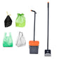 Pet Pooper Scooper Swivel Bin And Rake With Bag Attachment For Lawn Yard