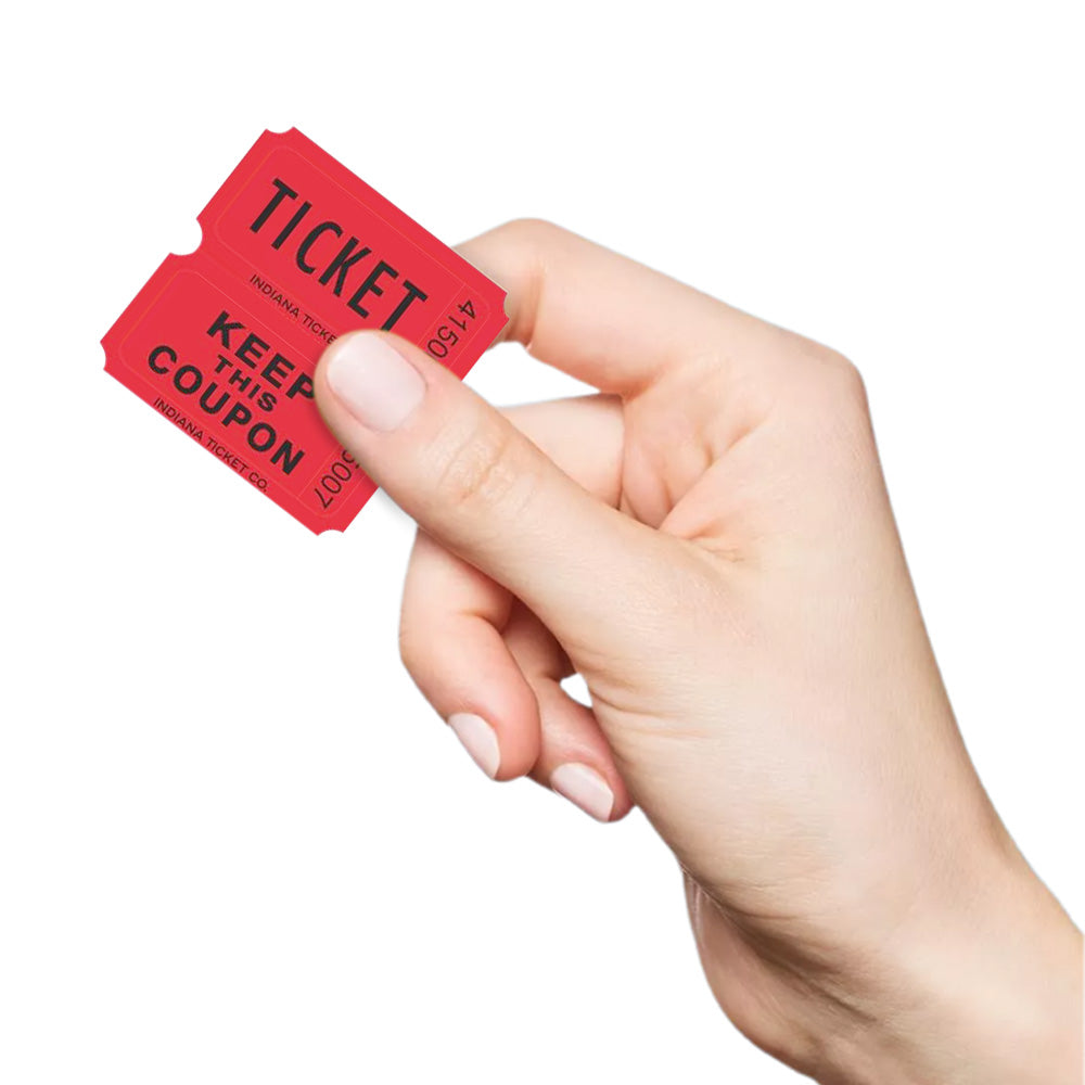 1000Pcs Raffle Tickets Ticket for Events Entry Class Reward Fundraiser Prizes