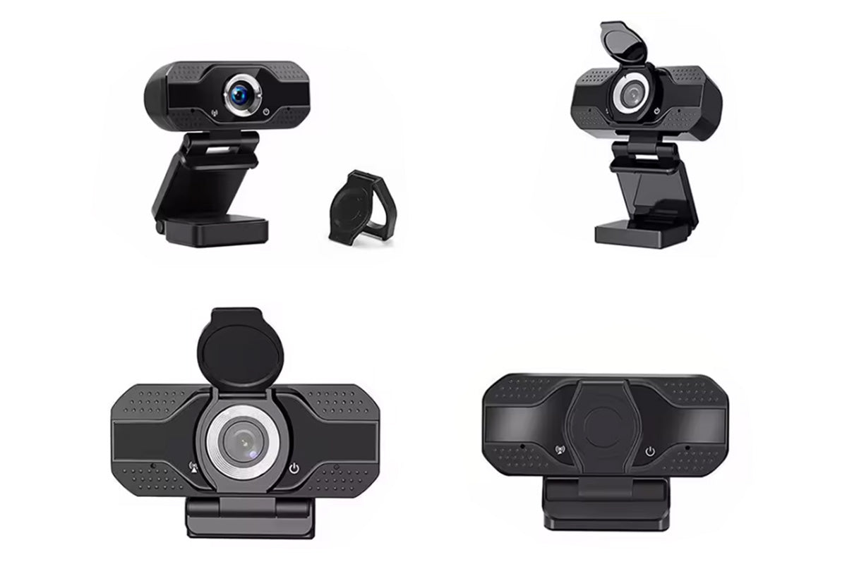 Full HD USB Webcam with Microphone for PC Desktop and Laptop -Black
