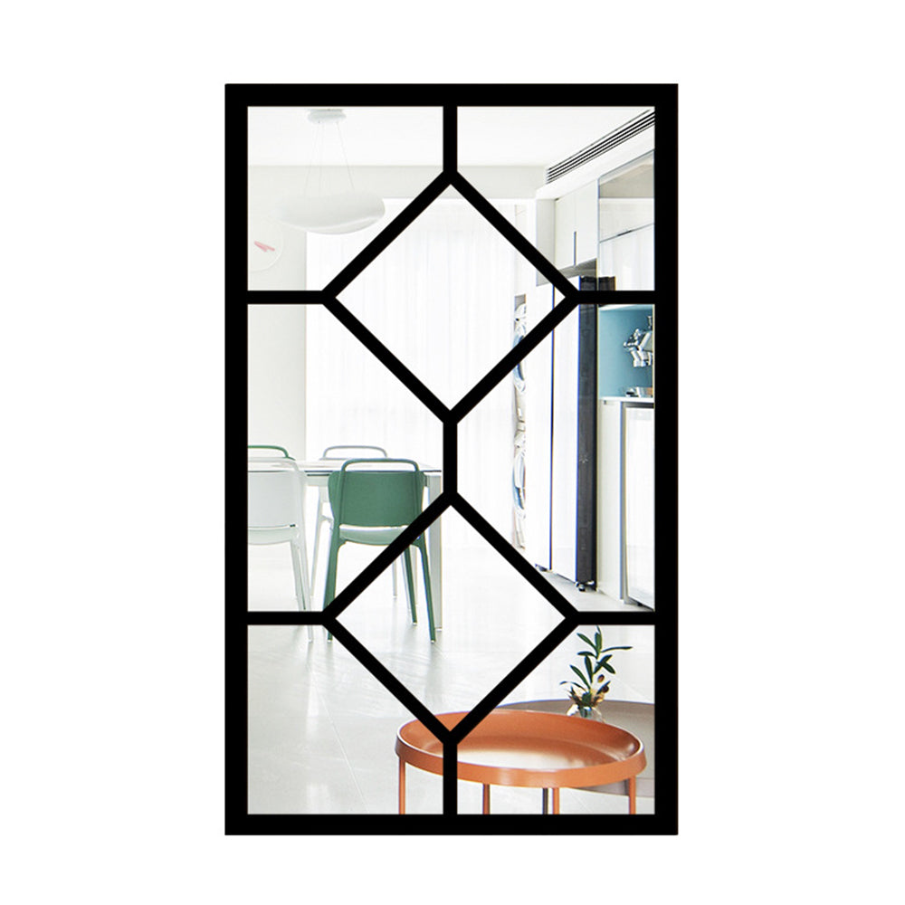 Self-adhesive Rectangular Acrylic Wall Mirror Window Sticker Decals-Rectangular