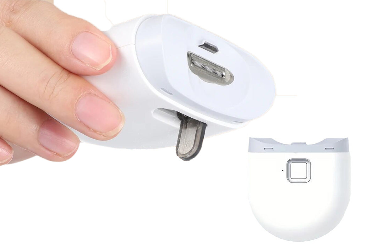 Electric Nail Clipper Automatic Nail File Professional Grooming Tool with LED Light