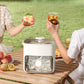 Portable 48 Grids Ice Cube Tray Mould with Lid and Storage Box Scoop Tong Set