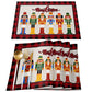 Christmas Nutcracker Soldier Table Runner with 4Pcs Placemats