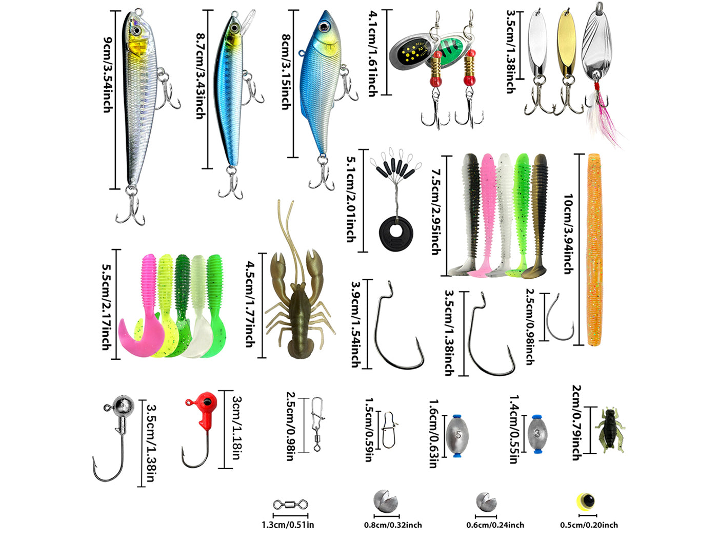 Fishing Lure Tackle Bait Kit