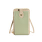 PU Leather Small Crossbody Bag Cell Phone Purse with Belt Buckle