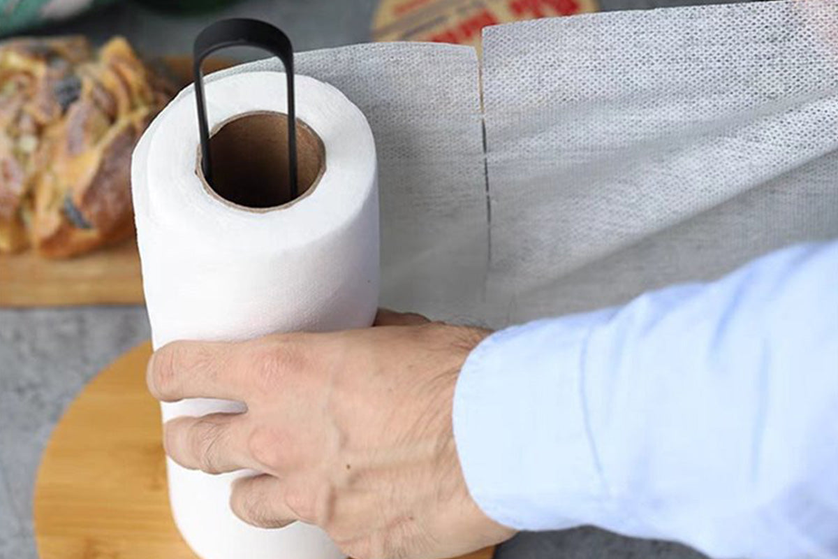 Paper Towel Holder Freestanding for Kitchen Countertop with Non Slip Base