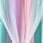 Colorful Double-Layer Blackout Curtain for Bedroom Decor with Laser-Cut Star Design