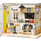 DIY Miniature Dollhouse Kit 3D Puzzle Dollhouse Toy with Dust Cover and Light