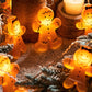 Christmas Decoration Gingerbread Men Cookies String Lights Battery Operated