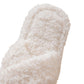 Women Fuzzy Cross Band Slippers Plush Indoor House Shoes Non Slip-White