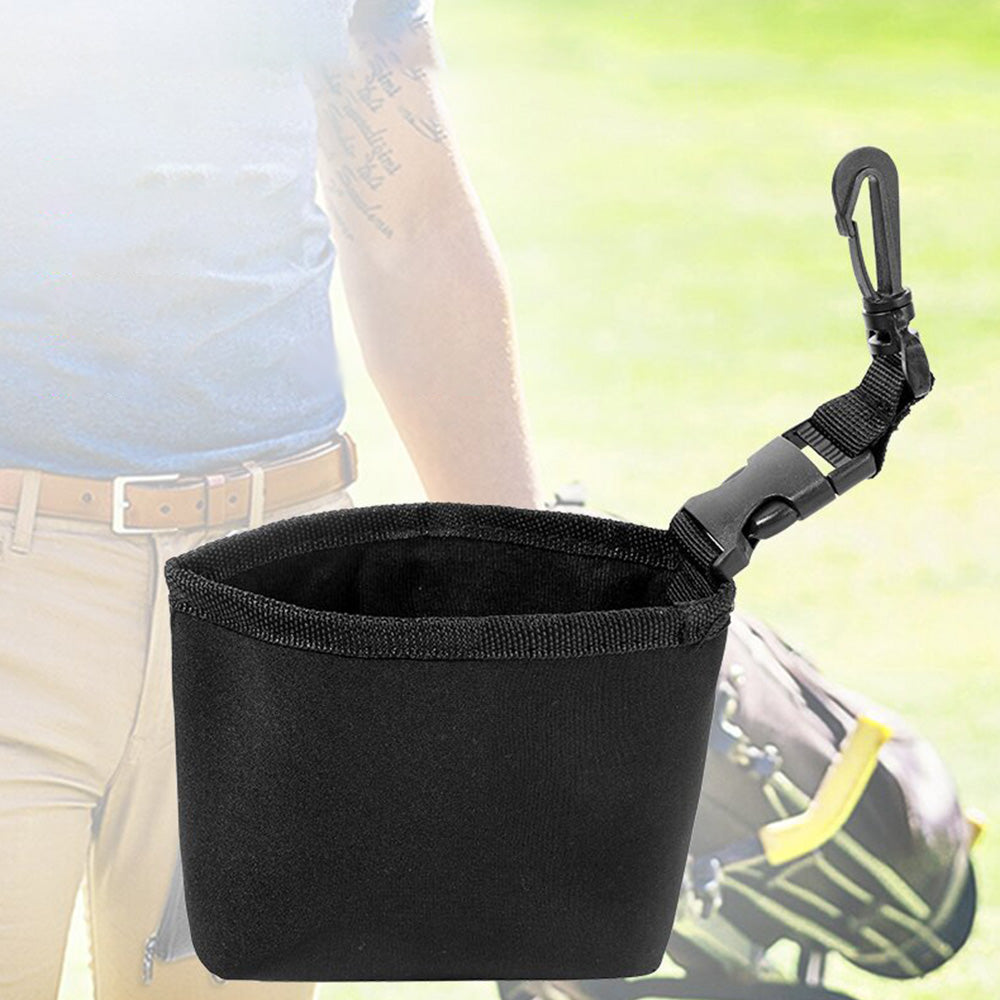 Portable Golf Club Ball Cleaning Bag With Detachable Clip Golf Club Wash Bag