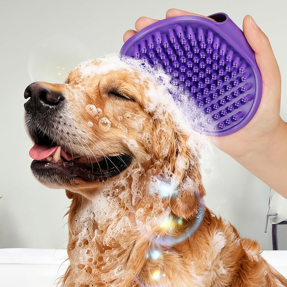2 Pack Pet Grooming Brush Set Deshedding Double Sided Comb Massage Brush for Cats Dogs Horses