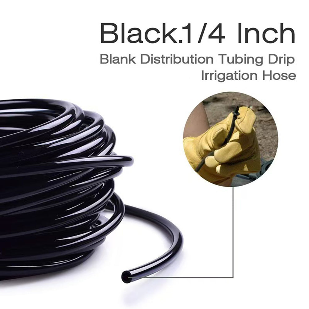Irrigation Dripline Tubing 30m Roll with Built-In Emitters and 1/4 Fittings