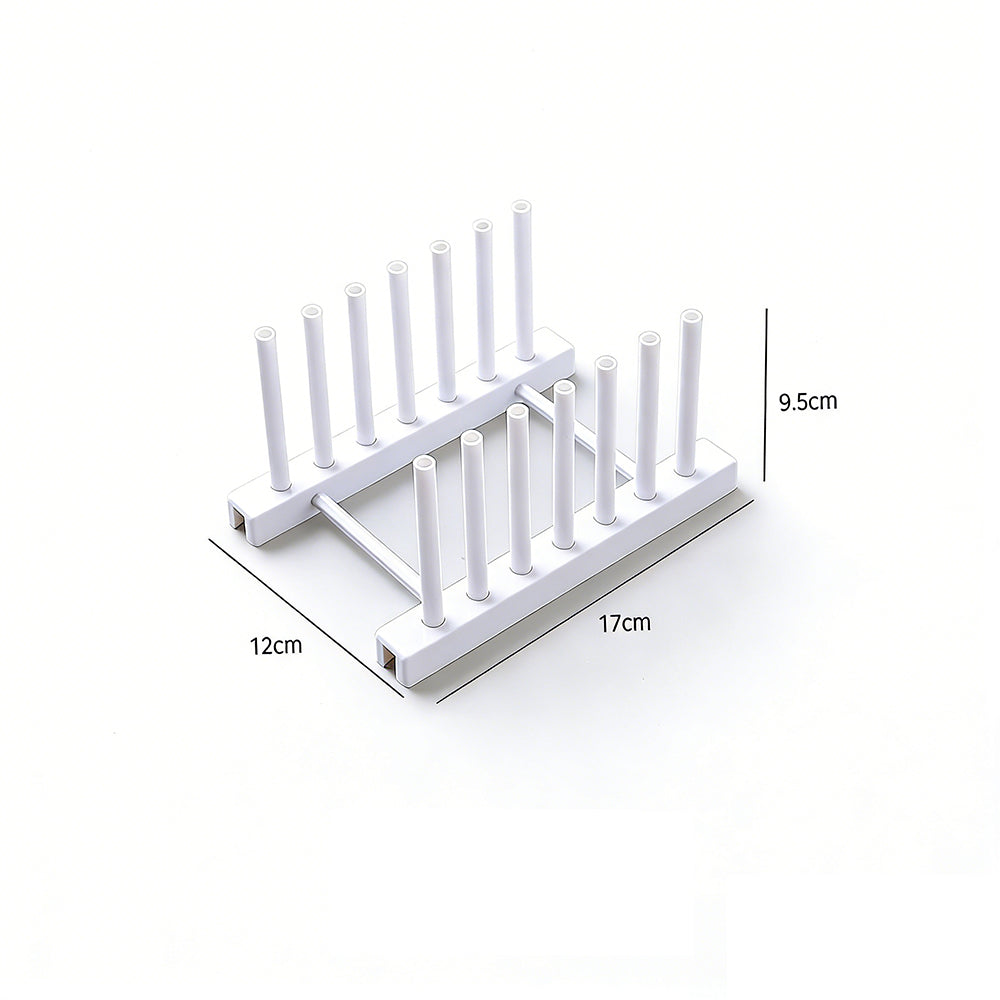 2Pcs Lid Rack Stand Plates Kitchen Pot Storage Rest Shelf Organiser Pan Holder