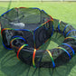 Outdoor Rainbow Cat Enclosures Playground Circle Cat Playpen Tunnel Catio Outside House For Cats
