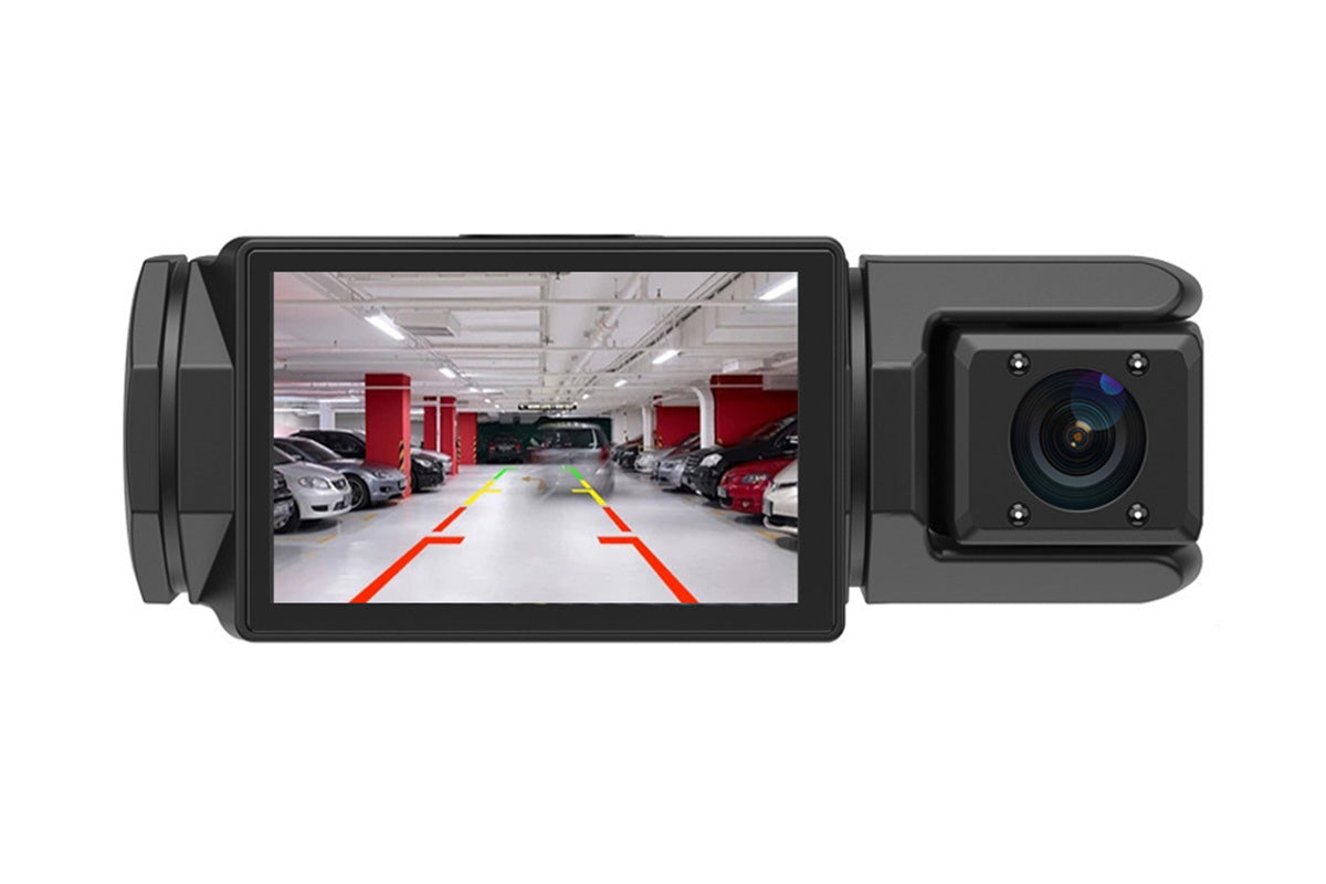3 Channel Dash Cam With WIFI Front Inside And Rear Car Dash Camera With Motion Detection