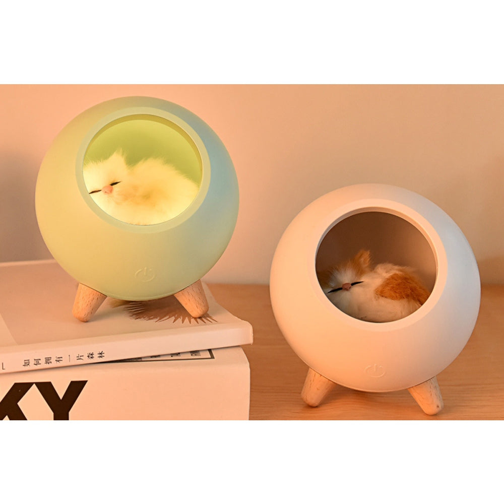 LED Cat Night Light for Bedroom Room Decoration Table Bedside Sleep Lamp