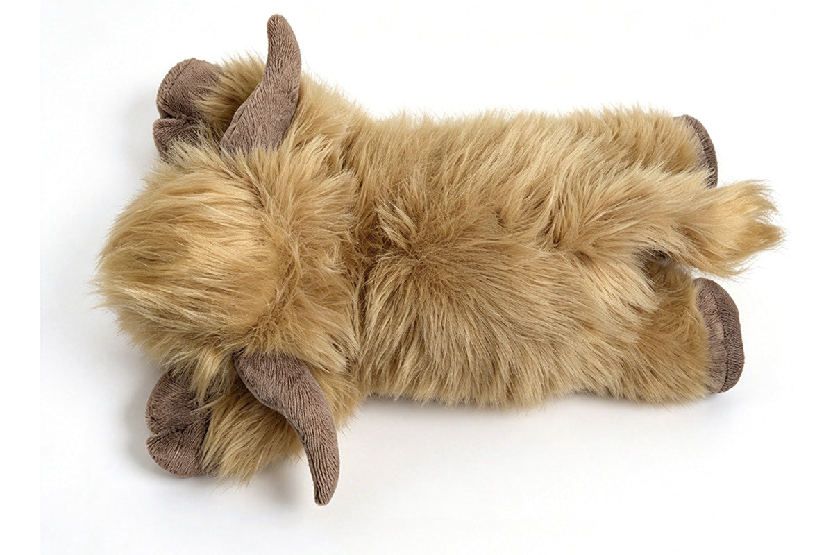 Adults Highland Cow Calming Weighted Plush with Microwave Heat Pack Stuffed Animal