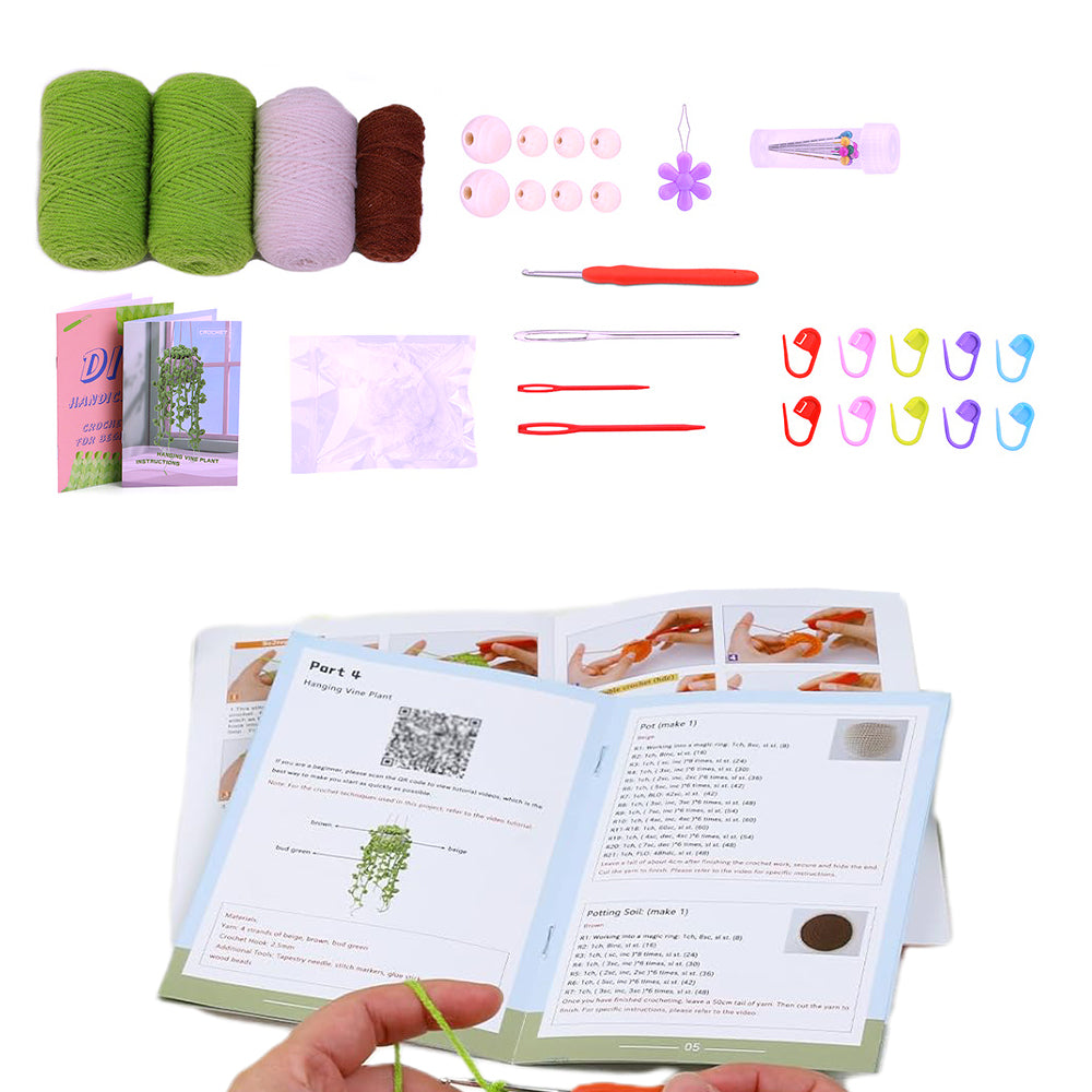 DIY Crochet Kit Crochet Hanging Plant Ornament