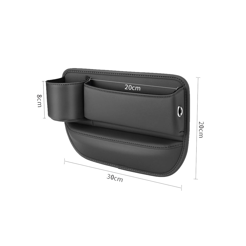 Car Leather Cup Holder Gap Bag Seat Gap Storage Box for Master Seat