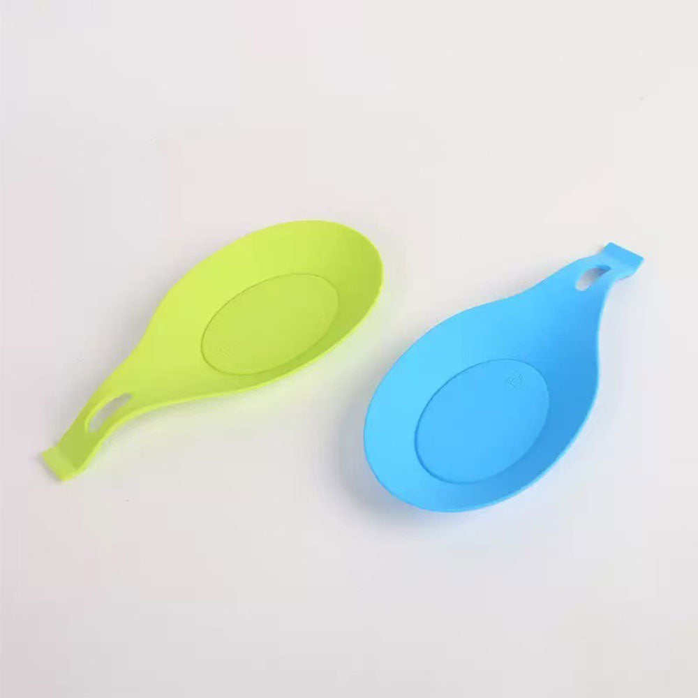 6 Pack Heat Resistant Silicone Spoon Rest Utensil Holders
