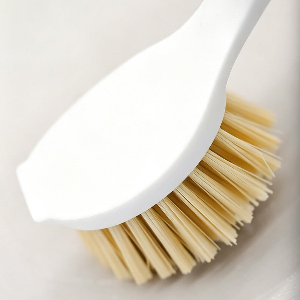 4 Piece Pot Cleaning Brush Set with Engineered Wood Handles for Cookware