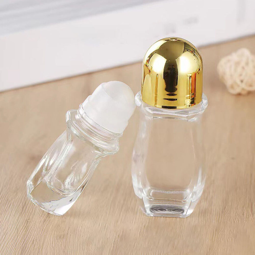 2Pcs 30ml or 50ml Leak Proof Massage Glass Empty Roller Bottles
