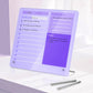 Thick Acrylic Dry Erase Board for Desk Planner with Stand