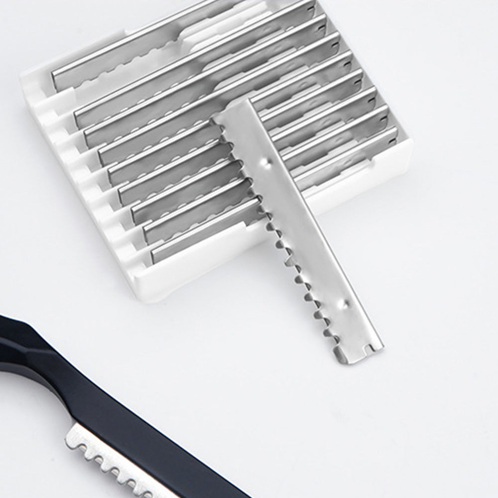 Hair Thinning Razor with 10 Replacement Blades for Professional Salon and Home Use