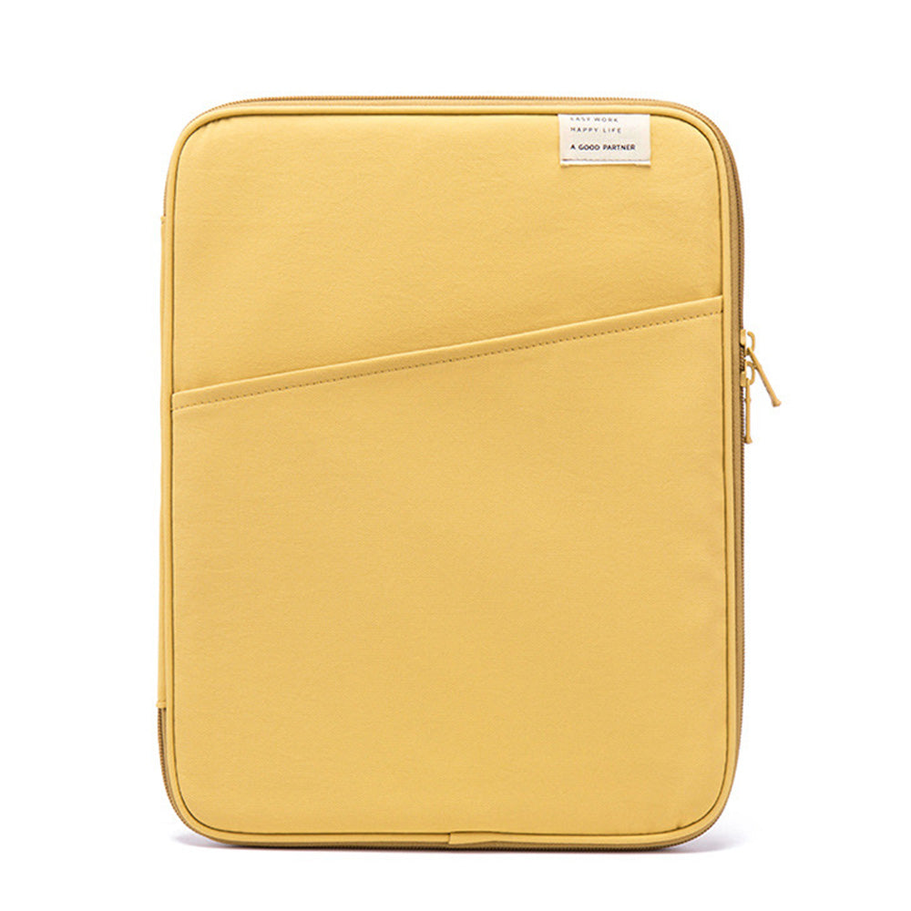 Tablet Sleeve Bag Portable Protective Case for 11 Inch 13 Inch Tablets Pads-Yellow