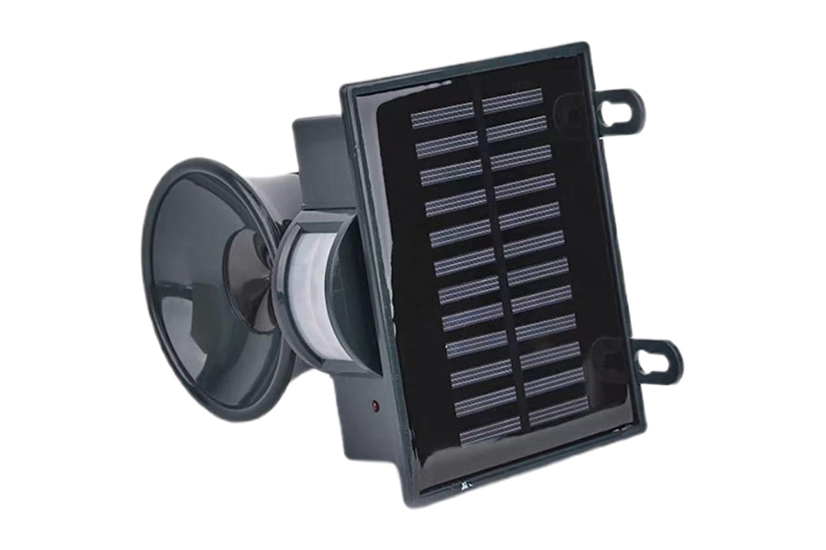 Solar Ultrasonic Bird Repeller Animal Repellent Outdoor for Raccoon Skunk Deer
