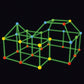 175Pcs Tent Fort Building Kit Glow In The Dark Tent STEM Construction Toy
