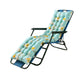 Floral Printed Lounger Chair Cushion with Anti-slip Ties