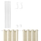 Adjustable Window Curtain Rods Set with Brackets