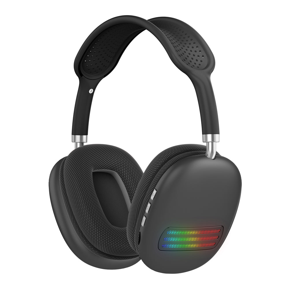 LED Wireless Headphones Bluetooth Noise Cancelling Stereo Headset